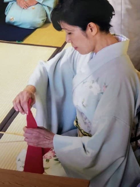 点前をする講師